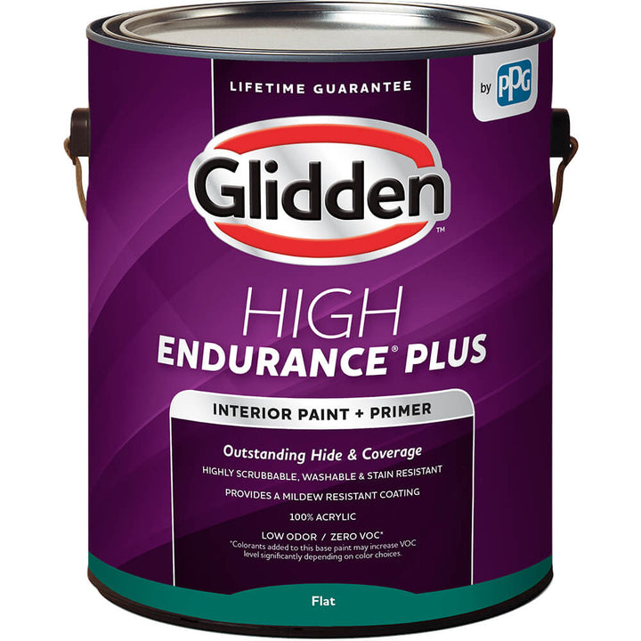 Glidden HEP Interior Paint + Primer All-in-One Flat  Tintable Base  1 Gallon