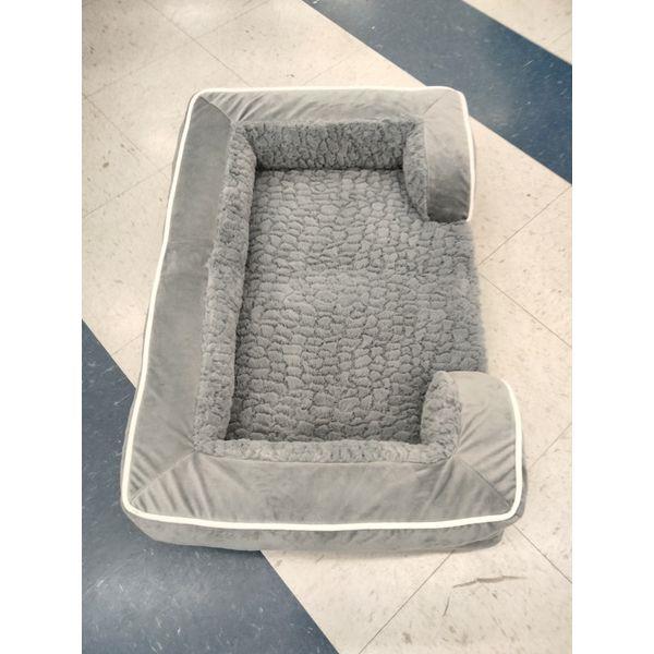 Comfort Expression Dog Bed - Plush, Orthopedic, Grey, Bolster Retail $60.00