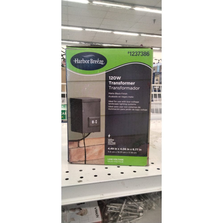 Harbor Breeze 120W Multi-Tap Landscape Lighting Transformer #1237386, EUC W/ Box