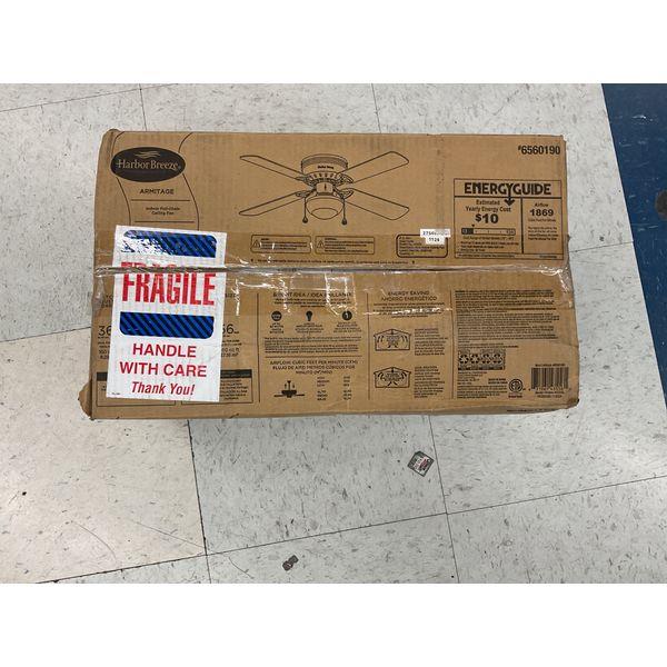 Harbor Breeze ARMITAGE, Indoor Pull-Chain Ceiling Fan, 42 in Retail $65.00