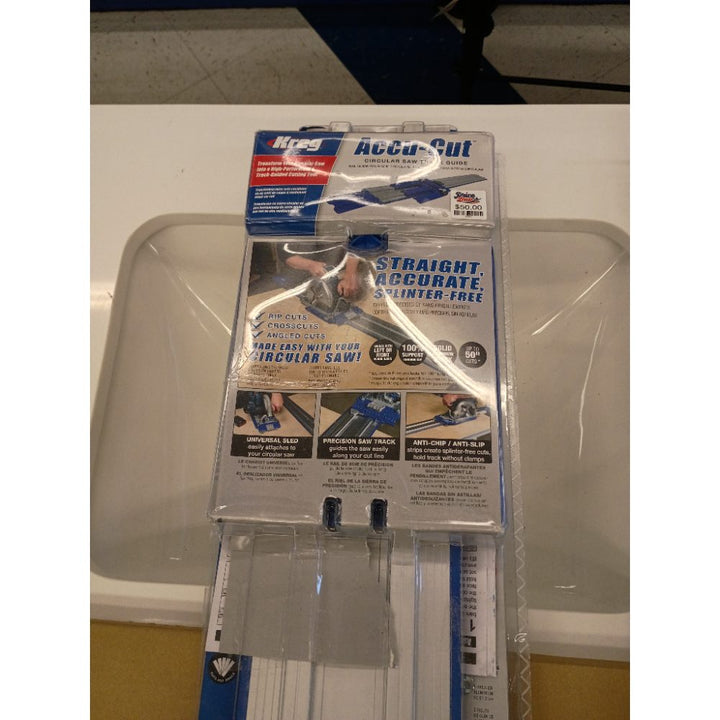 Kreg KMA2700 Accu-Cut â€“ Circular Saw Track â€“ Make Straight, Cross, Rip & Angled Cuts Easily