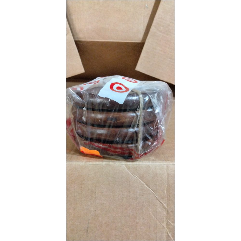 4pk Mango Wood Coasters - Threshold™ Retail $10.00