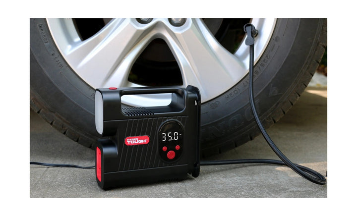 Hyper Tough DC 12V Digital Car Tire Inflator with Auto-off Function 100psi