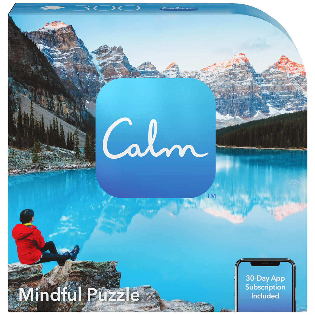 SPIN MASTER GAMES Spin Master 300-Piece Calm Jigsaw Puzzle for Relaxation, Stress Relief, and Mood Elevation, for Adults and Kids Ages 8 and up, Trust Yourself Retail $12.00