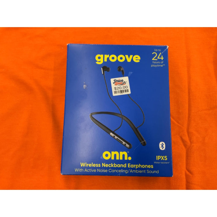 Onn. Wireless Neckband Earphones  Black