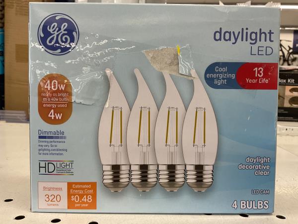 GE daylight 40 W bulbs Retail $15.92