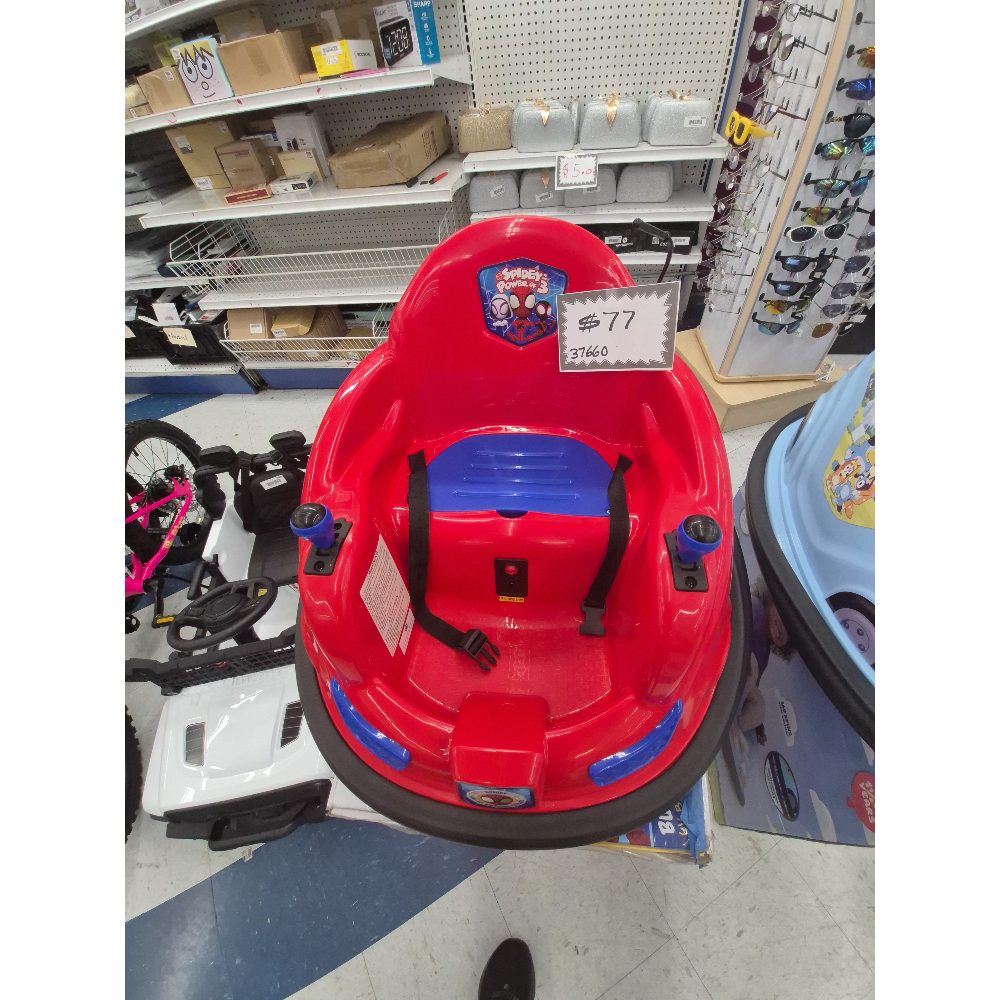 Unbranded Spider-Man Bumper Car, Red, Ride-On Toy