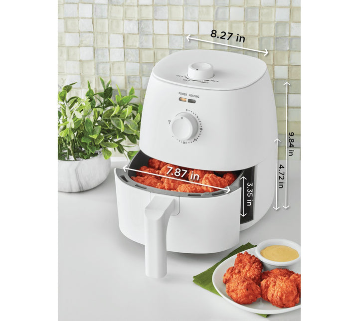 2.2 Qt Freidora De Aire Pequeña Blanco Para Cocina Negocio Papa Fritas En Oferta