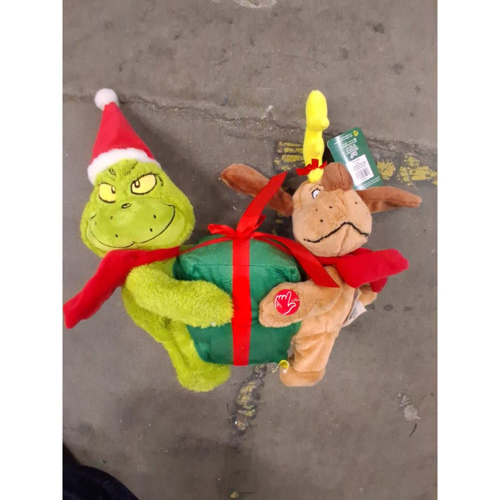 Ruz Animated The Grinch and Max Plush - Christmas Decoration Retail $25.00