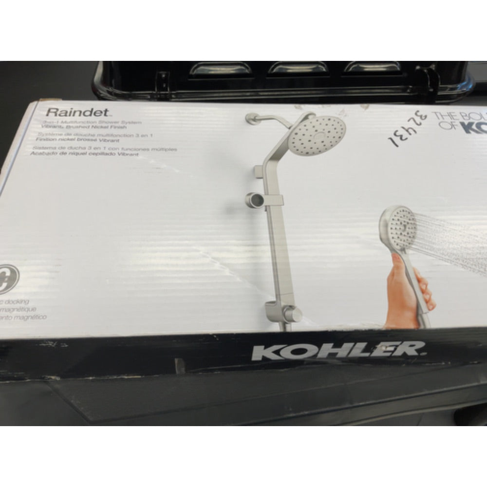 KOHLER Raindet 3-in-1 Multifunction Shower System Brushed Nickel R26089-G-BN NEW