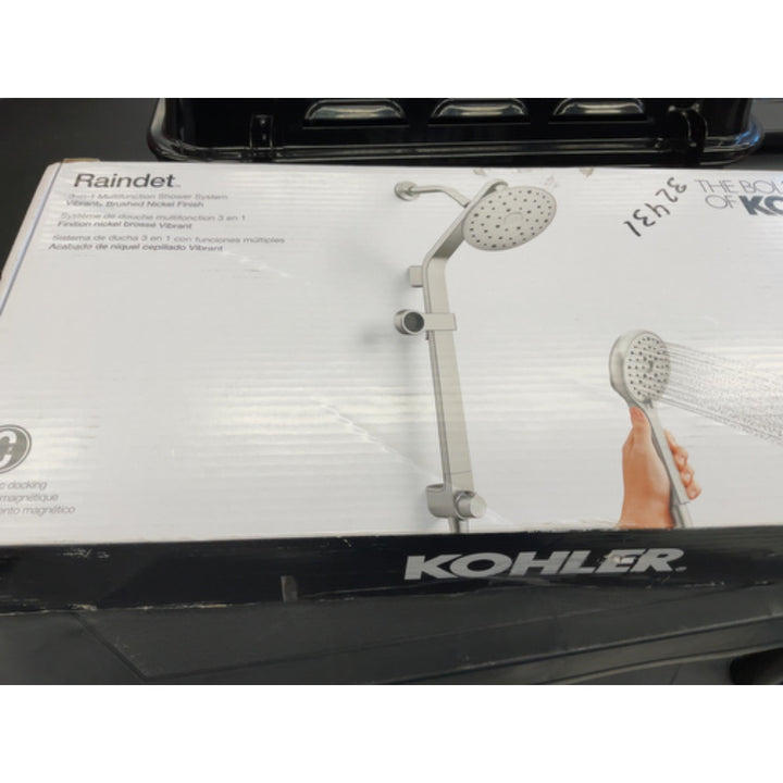 KOHLER Raindet 3-in-1 Multifunction Shower System Brushed Nickel R26089-G-BN NEW
