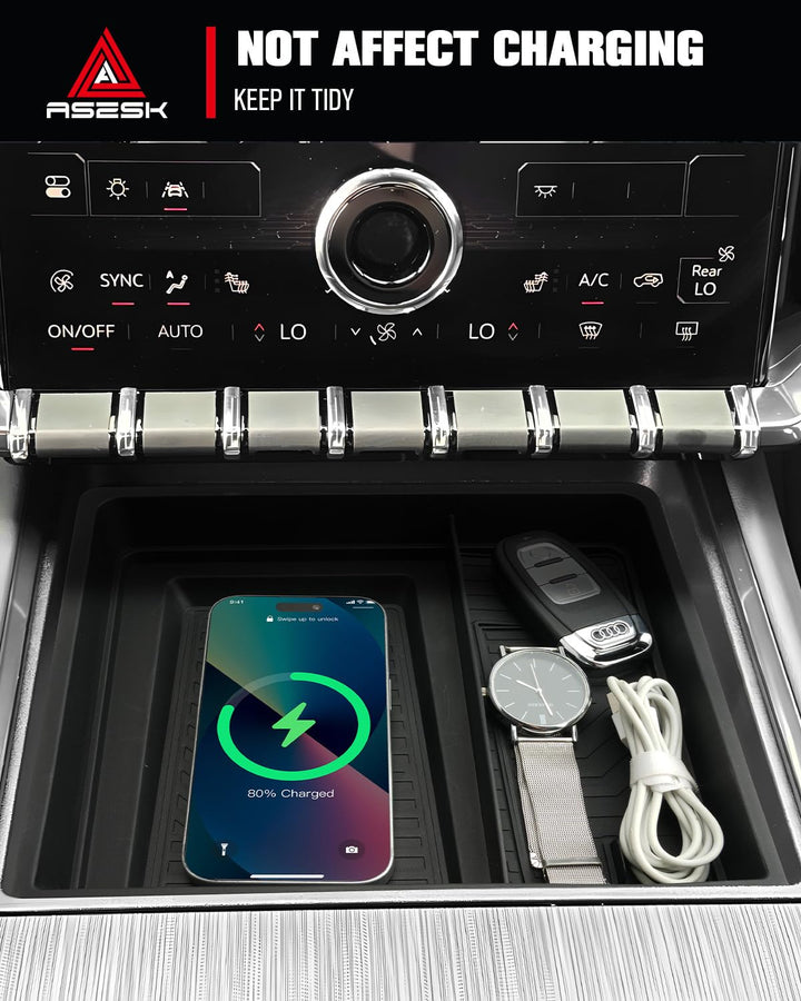 ASZSK Center Console Organizer Compatible with Landcruiser 2024,Armrest Storage Box Tray Toyota Landcruiser Accessories