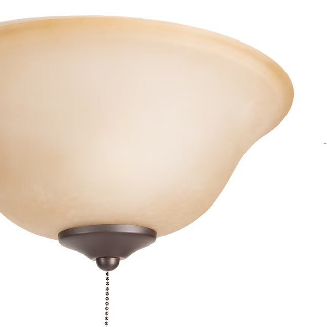 Harbor Breeze 12.6-in Bronze LED Ceiling Fan Light Kit 2-Light Damp Rated LKL901