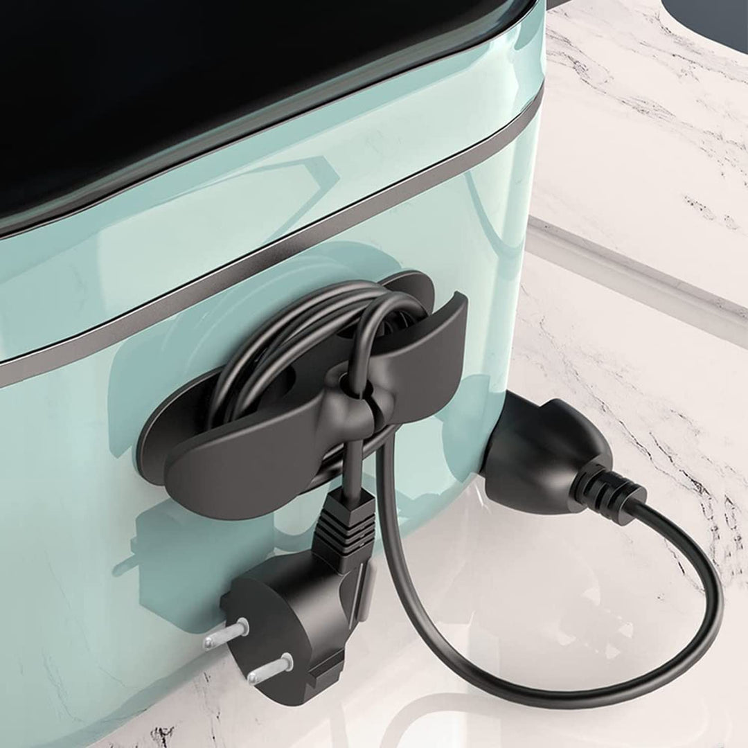 Cord Organizer for Kitchen Appliances, 5PCs 3M Adhesive Cord Wrapper, Power Cords Holder, Cable Organizer Stick Firmly for Mixer, Coffee Maker, Pressure Cooker and Air Fryer