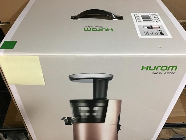 Hurom H-AA Cold Press Juicer Machine, Easy to Clean Masticating Slow Juicer, Coarse Strainer, Adjustable Lever, Minimal Juice Pulp, High Nutrient Extraction (Rose Gold) Retail $459.00