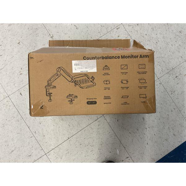 Counterbalance Monitor Arm - 17" Monitor Size, VESA Compatible, Cable Management Retail $60.00