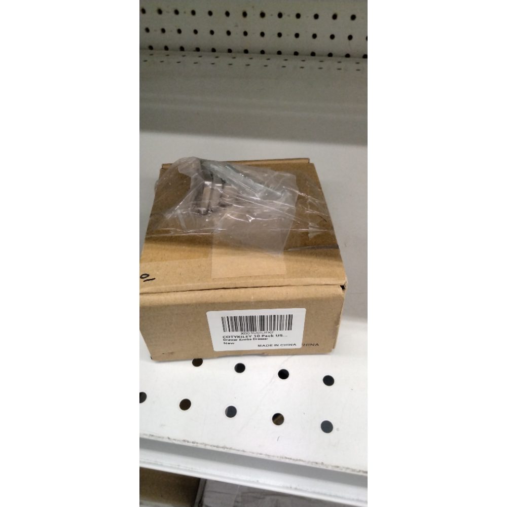 COTYKILEY 10 Pack Brushed Satin Nickel Kitchen Cabinet Knobs Drawer Pulls Solid Silver Drawer Knobs Dresser Knobs Cabinet Hardware Knobs for Dresser Drawers