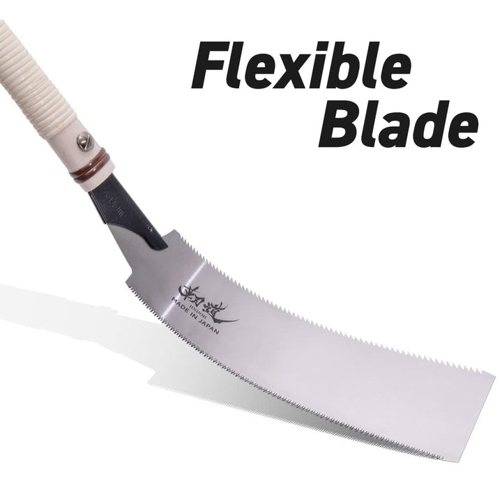 JINDOH Japanese Ryoba Pull Saw 9.5 Inch Double Edge Flush Cut Saw for Woodworking