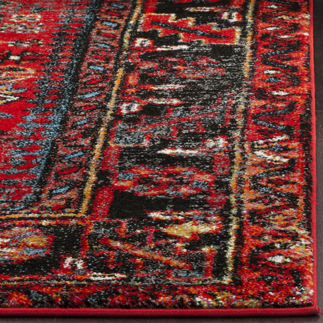 SAFAVIEH Vintage Hamadan Collection Runner Rug - 2'3" x 10', Red & Multi, Oriental Traditional Persian Design, Non-Shedding & Easy Care, Ideal for High Traffic Areas in Living Room, Bedroom (VTH211A)
