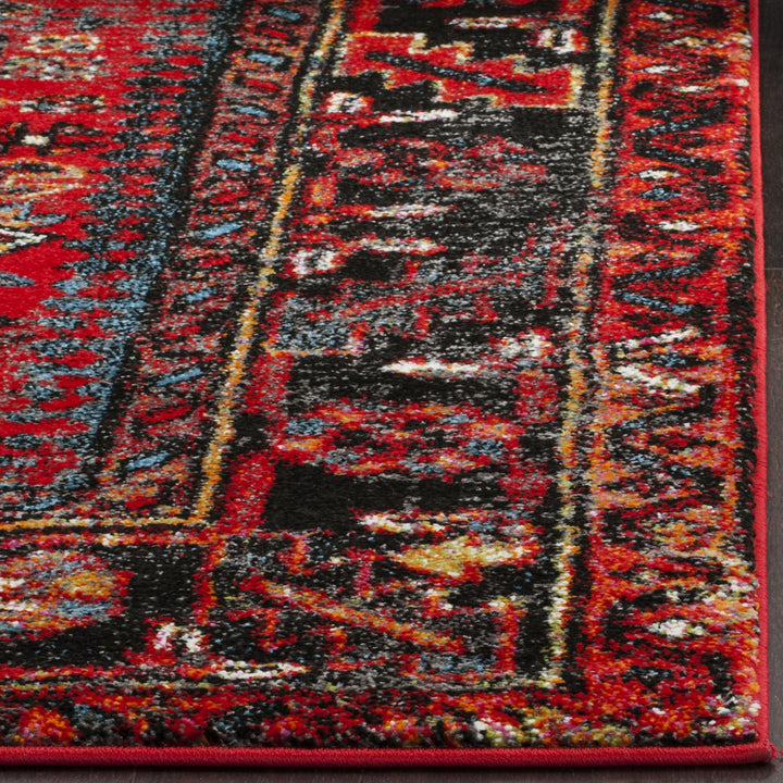 SAFAVIEH Vintage Hamadan Collection Runner Rug - 2'3" x 10', Red & Multi, Oriental Traditional Persian Design, Non-Shedding & Easy Care, Ideal for High Traffic Areas in Living Room, Bedroom (VTH211A)