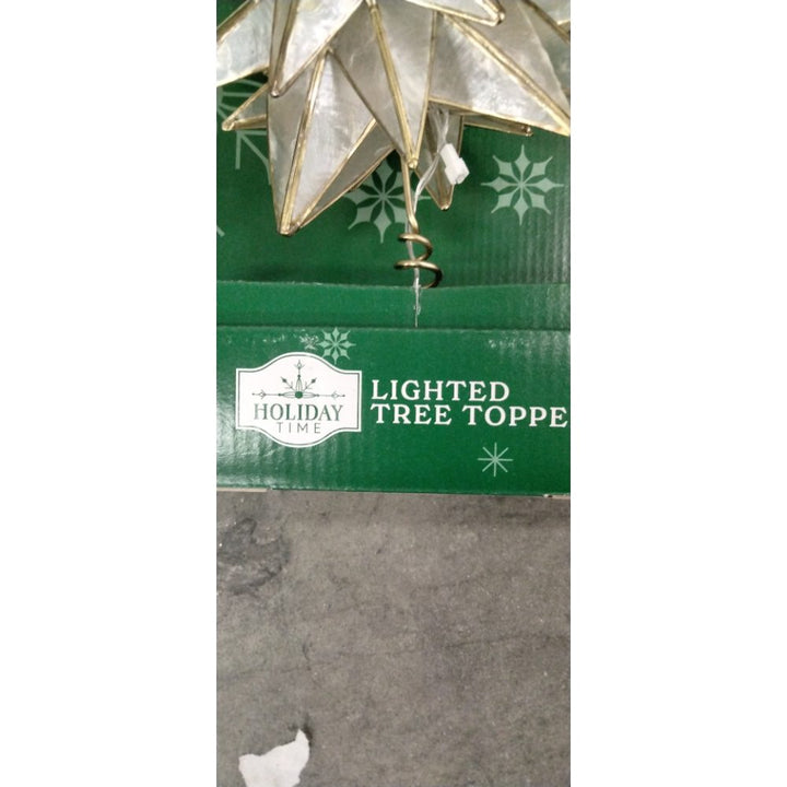 Holiday Time Lighted Tree Topper - LED, Star Design Retail $20.00