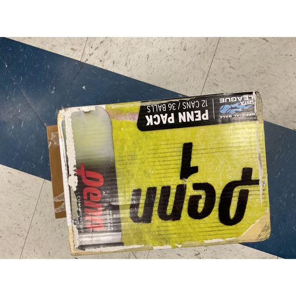 Penn Tennis Balls, Championship, Penn Pack, 12 Cans/36 Balls, Yellow