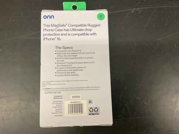 iPhone 16 MagSafe compatible rugged phone case 21’ drop protection Retail $29.88