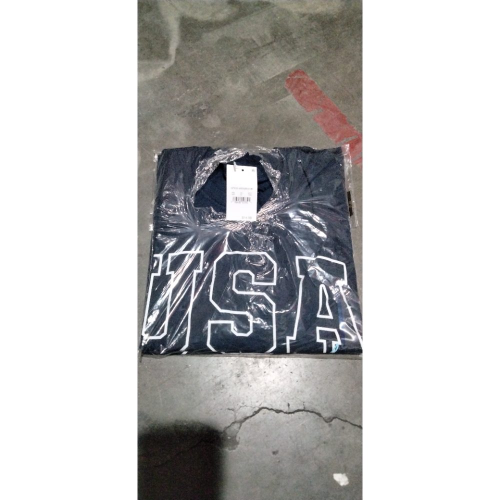 Women's USA Original Short Sleeve Graphic T-Shirt - Navy Blue L Retail $9.00