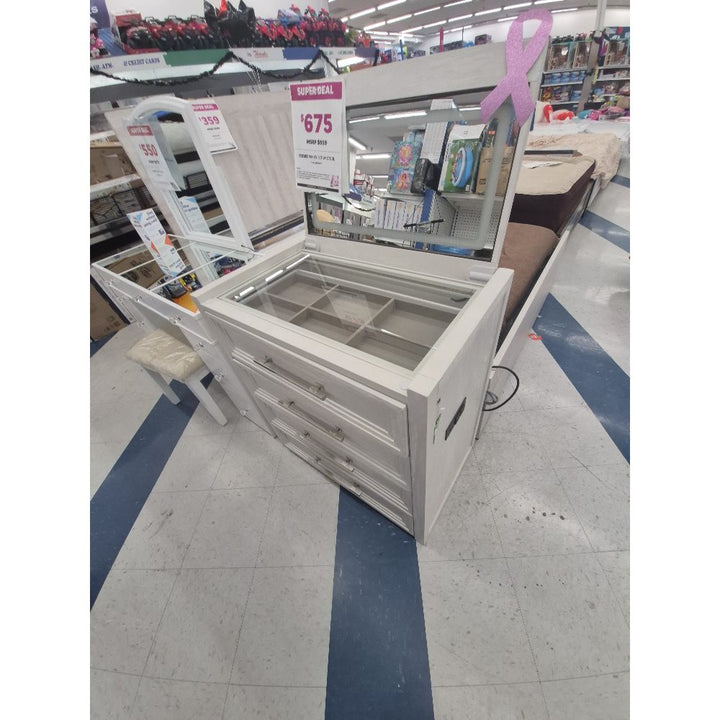 Vanity Set - Mirror, Drawers, Stool