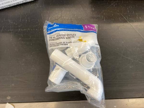 Dearborn Brass 16 in. Center Outlet Continuous Waste - White Retail $15.00