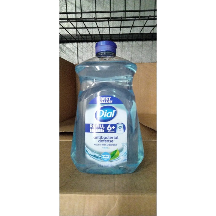 Dial Antibacterial Hand Soap with Moisturizer, Spring Water Scent, 52oz. Retail $5.00