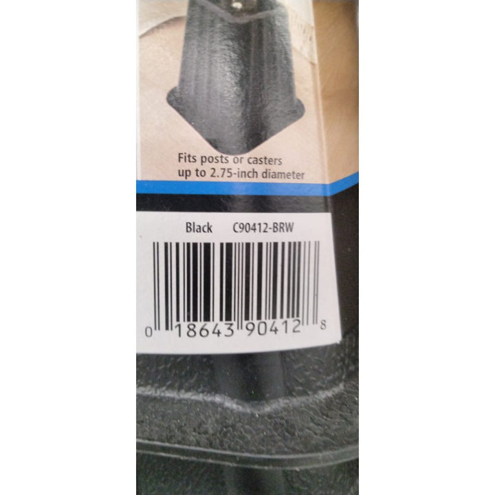 Mainstays Rich Black Bed Risers to Raise Your Bed to Create Storage Space  4 Count