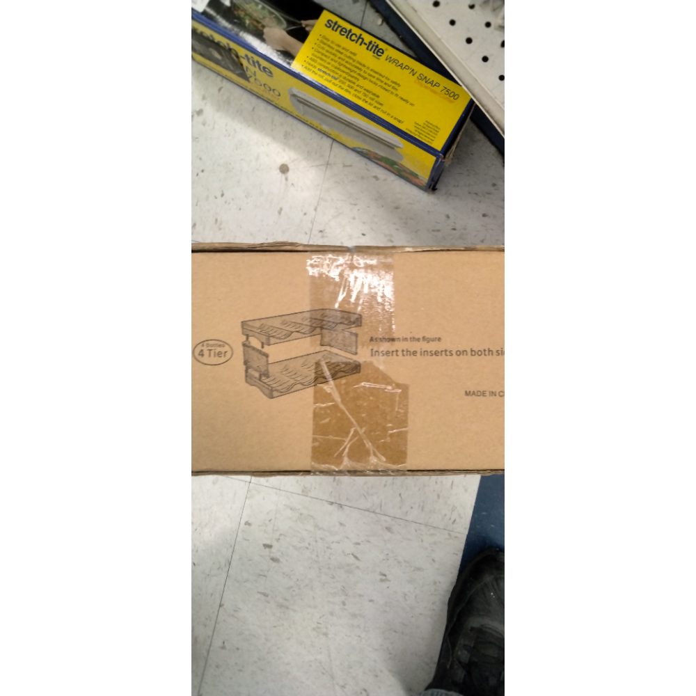 Ternbay Acrylic Water Bottle Storage Rack 4 Sets Water Bottle Organizer Cup Organizer for Kitchen Cabinet, Fridge Clear