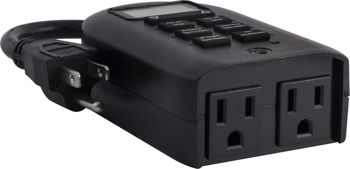 myTouchSmart 26898-P1 Indoor/Outdoor Weather Resistant Digital Plug-in Timer, Custom Presets