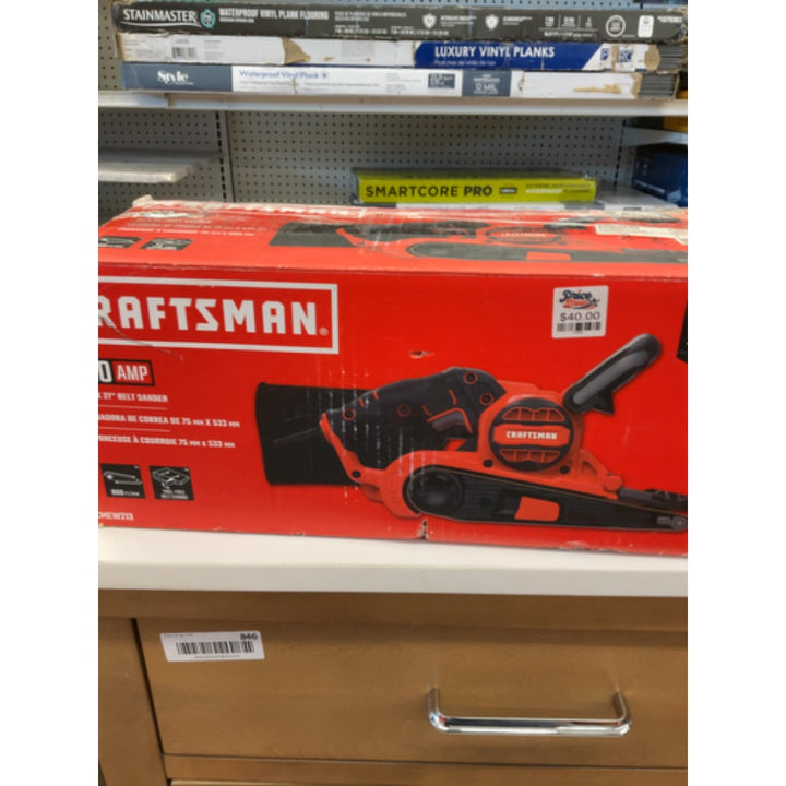 CRAFTSMAN Electric 7 Amp Belt Sander, 3-in. x 21-in., Corded (CMEW213)