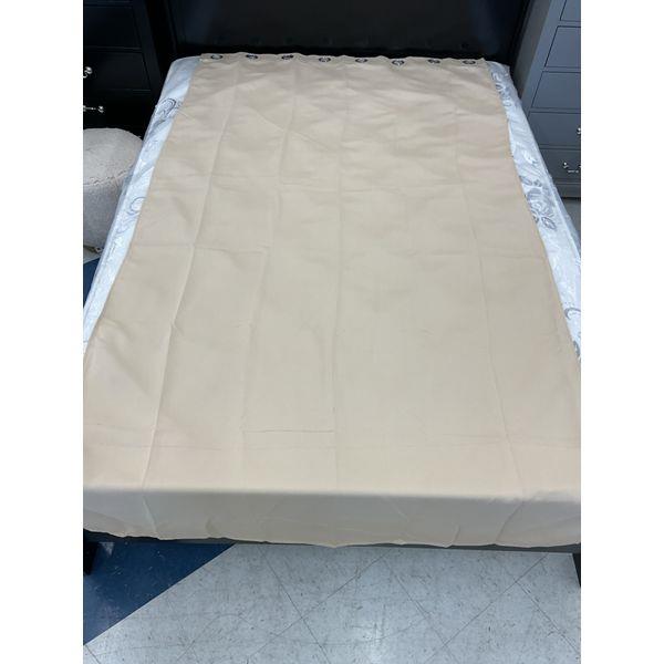 132x244 curtain beige 2 panels Retail $35.00