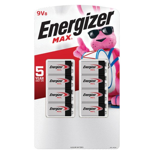 Energizer MAX Alkaline 9 Volt Batteries  8-Pack Retail $27.32