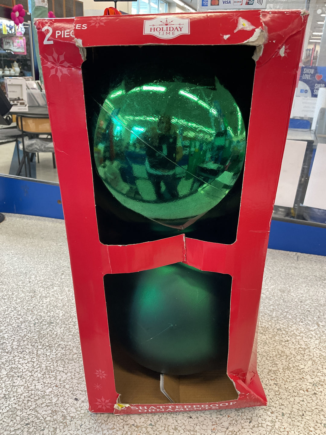 2 shatterproof ornament