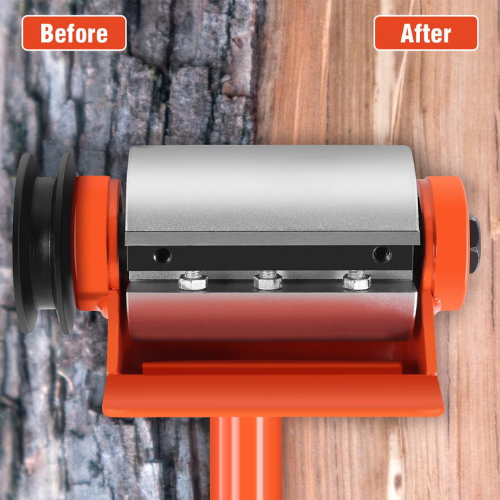 Log Peeler Steel Log Debarker Peeler Multifunctional Chainsaw Debarking Attachment Wood Debarking Tool with 6 Lengthened Blades