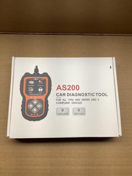 AS200 Car Diagnostic Tool - OBD II Scanner for 1996 & Newer Vehicles, Reads & Erases Codes, Freeze Frame, I/M Readiness, Vehicle Info, 9 Languages & Protocols Retail $22.99