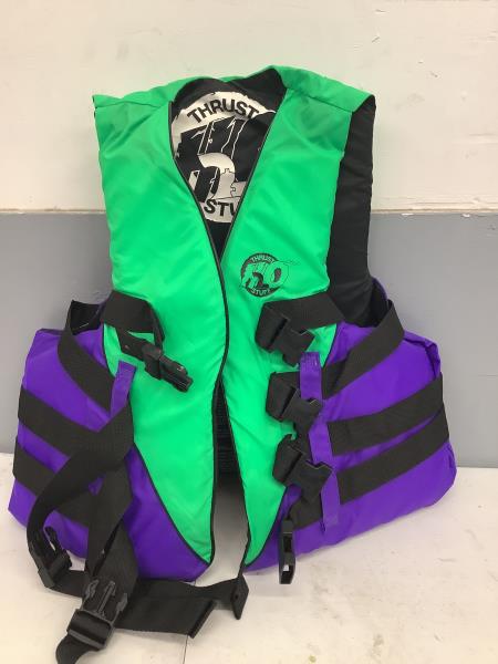 Thrust 60 Ski Pro Adult Large/X-Large Life Vest - Green/Purple Retail $64.99