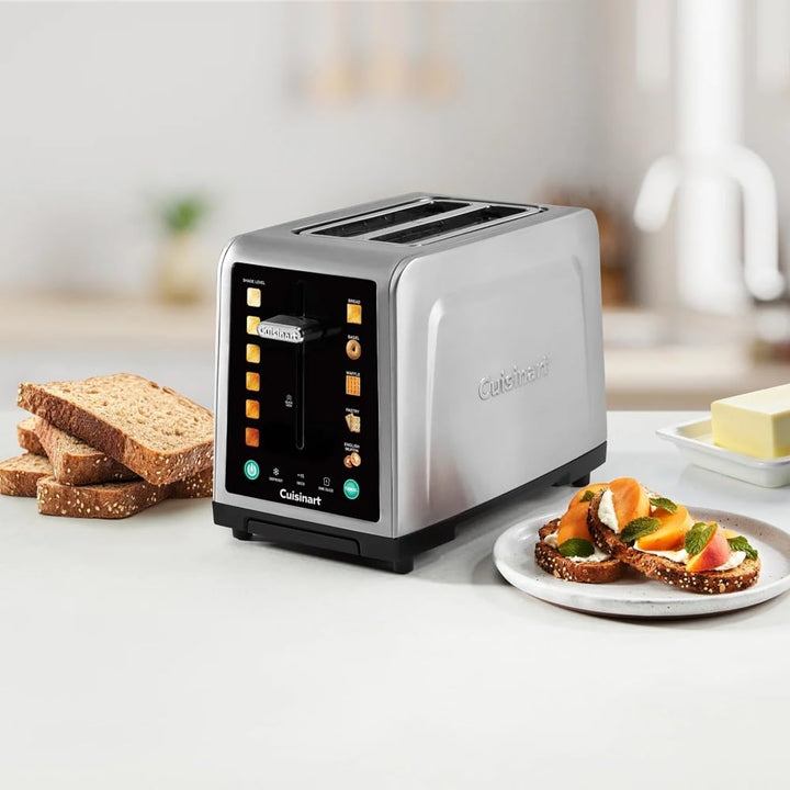 Cuisinart SimpliTouch XL 2-Slice Toaster – Extra-Wide Slots, Touchscreen Controls, 7 Shade Settings, Bagel & Reheat Functions, Stainless Steel Retail $74.00