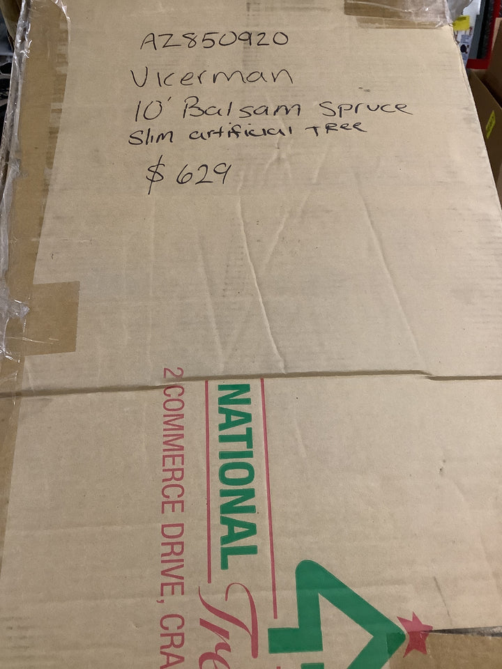 Vickerman 10' Balsam Spruce Slim Artificial Christmas Tree