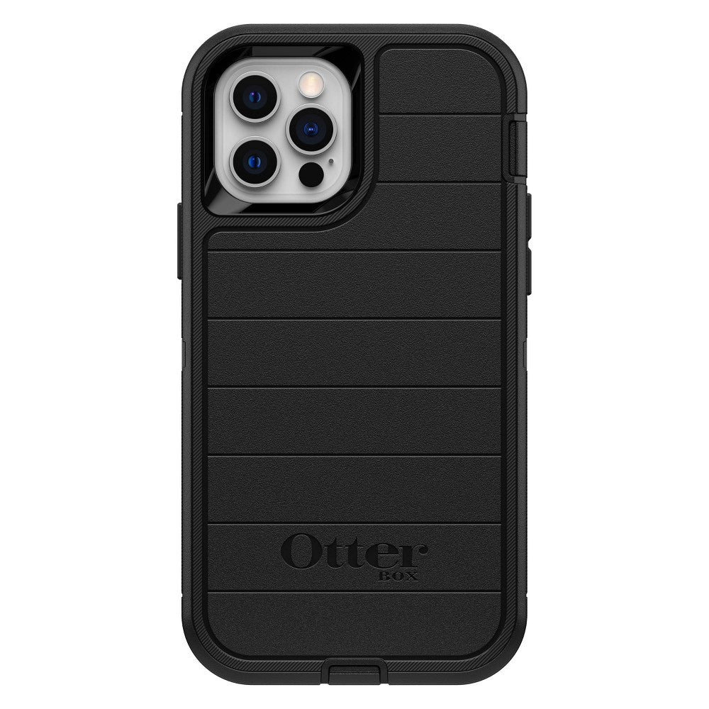 OtterBox Apple iPhone 12/iPhone 12 Pro Defender Series Pro Case with MagSafe - Black: Bump-Resistant, Solid Pattern, Plastic Material Retail $53.24