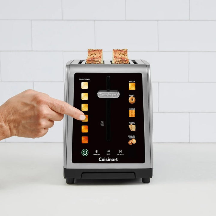 Cuisinart SimpliTouch XL 2-Slice Toaster – Extra-Wide Slots, Touchscreen Controls, 7 Shade Settings, Bagel & Reheat Functions, Stainless Steel Retail $74.00