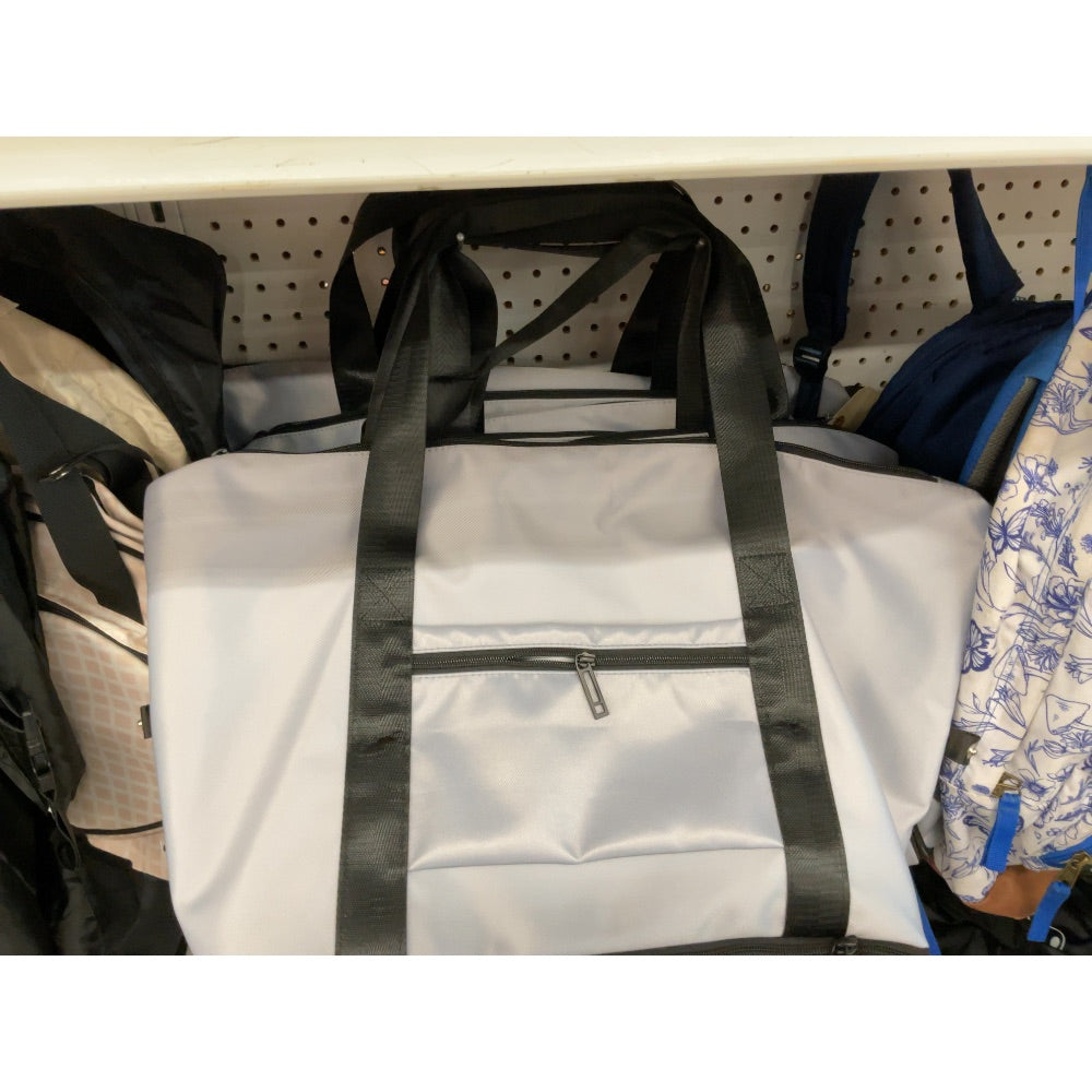 HONGTU Duffel Bag, 1980, Travel Tote, Carry-on, Lightweight, Gray