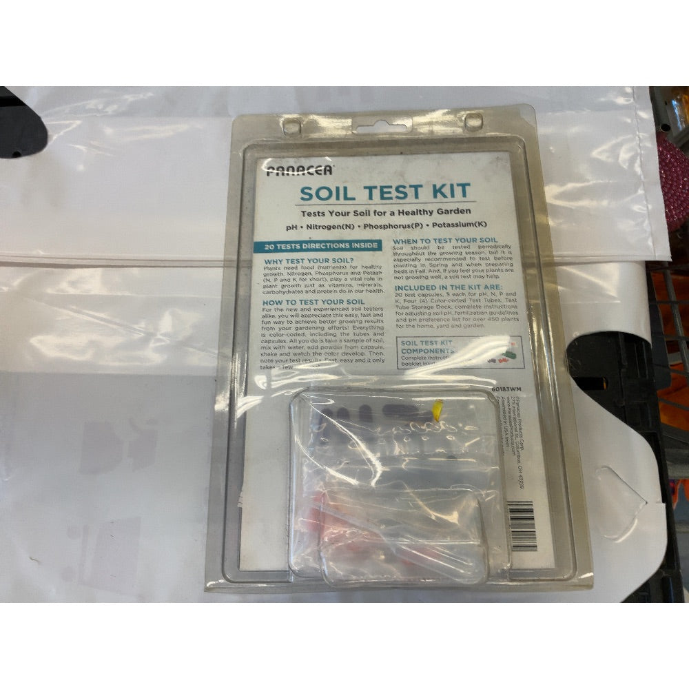 Panacea Soil Test Kit - 20 Tests, Soil pH, Nitrogen, Phosphorus, Potassium