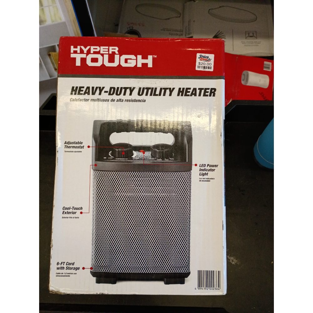 Hyper Tough New 1500W Heavy Duty Utility Heater