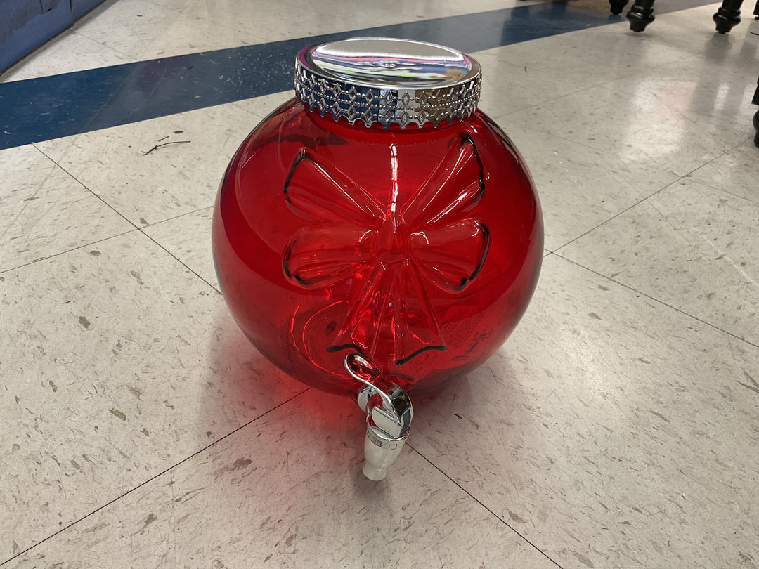 Holiday Time HT BEV Dispenser - Ornament Red - 1PK - ECOMM Retail $25.00