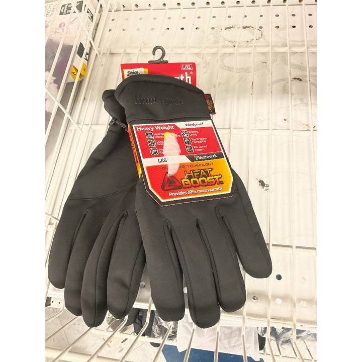 Thorworth Legion Heat Boost Gloves, Heavyweight, Windproof, Touch Screen Compatible, Black, L/XL